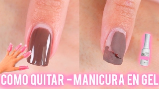 Como QUITAR la Manicura en GEL  SEMIPERMANENTE  SHELLAC [upl. by Sinoda]