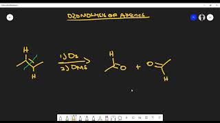 Ozonolysis of Alkenes Reaction and Products O3 and DMS [upl. by Jagir285]