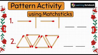 pattern activity for kindergarten grade 1 2 3 4 5  easy maths tlm for preschool [upl. by Sima]