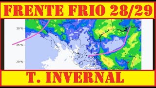 DOS FRENTES FRIOS 28 Y 29 JUNTO A UNA NUEVA TORMENTA INVERNAL [upl. by Valida769]