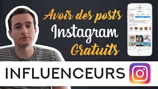 Influenceurs Instagram 📱 Avoir Des Posts Gratuits [upl. by Drais]