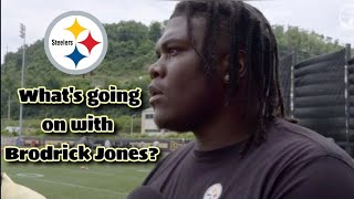 Whats going on with Brodrick Jones steelers steelersnation herewego pittsburghsteelers [upl. by Eerbua28]