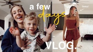 few days VLOG first day of DAYCARE Temu home haul amp unsolicited parenting advice [upl. by Mcnalley]