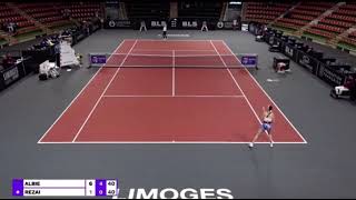 Live Tennis Coverage Audrey Albie 🇫🇷 vs Rezai Aravone 🇫🇷 WTA Limoges [upl. by Entwistle46]