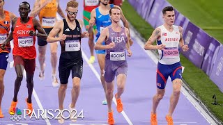 Jakob Ingebrigtsen looks the part in 1500m heat advances to final  Paris Olympics  NBC Sports [upl. by Annyl]