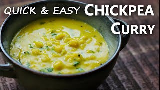 Quick amp Easy CHICKPEA CURRY Recipe for a Vegetarian and Vegan Diet  Indian Style Chickpea Recipes [upl. by Einhpets904]