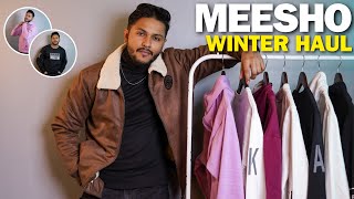 Top 10 Best HoodieSweatshirt Under ₹500 For Men 🔥 MEESHO WINTER HAUL  Zahid Akhtar [upl. by Amil]