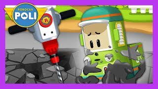 You fell into the concrete How should we rescue  Rescue play for Kids  Robocar Poli Game [upl. by Eizus26]