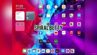 Spiral Betty tutorial using iPad [upl. by Zetana774]