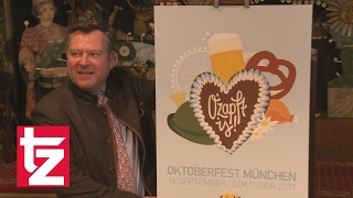 Oktoberfest 2017 Neues WiesnPlakat wird in München enthüllt [upl. by Laeahcim158]