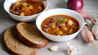 Venison goulash Slovak recipe  Srnčí guláš recept krok za krokom Nikoleta Mikaelson [upl. by Vareck]