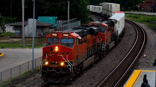 Fort Madison Iowa Virtual Railfan Cam Railfanning Action 772023 Part 1 of 2 [upl. by Gilroy831]