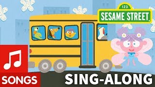 Sesame Street Wheels on the Bus with Lyrics  Elmos SingAlong [upl. by Conant690]