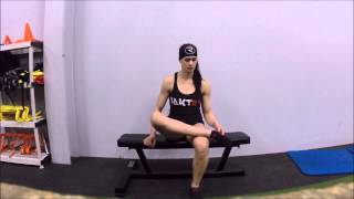 Seated Ankle Eversion Mobilization [upl. by Anilev]