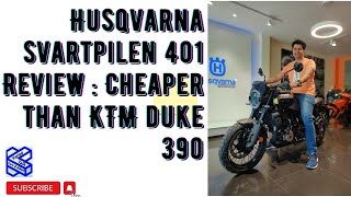 2024 Husqvarna Svartpilen 401 Review Cheaper than KTM Duke 390 [upl. by Sacttler470]