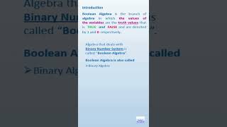 Boolean Algebra  Introduction  Saritas Teachdesk [upl. by Banquer]