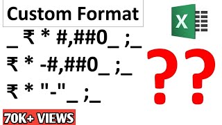 How do you change the number format in Excel  How do I create a custom format in Excel हिंदी में [upl. by Atalanti]