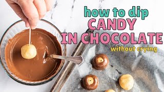 How To Dip Truffles amp Candy without crying [upl. by Aramas]