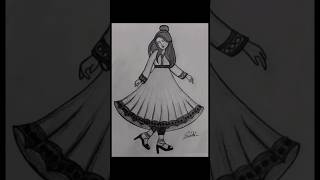 How to Draw a fashion GirlGirls Drawing pencil sketch drawing for beginners 👍😊 by Subhi jaiswal [upl. by Fiann]