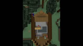 Minecraft log cabin minecraft minecraftbuilding starterhouse minecrafttutorial architecture [upl. by Robinetta]