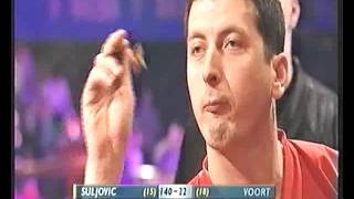 Darts World Championship 2002 Round 1 van der Voort vs Suljovic [upl. by Lundquist]