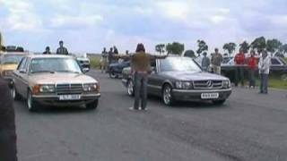 Mercedes W123 280 vs W126 560 SEC [upl. by Nickles741]