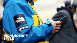 Heres What People Wore to the North Face x Supreme Drop in London [upl. by Akir358]