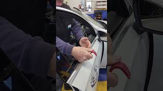 2020 mercedes benz A220 door panel sweep or seal removal [upl. by Nuyh]