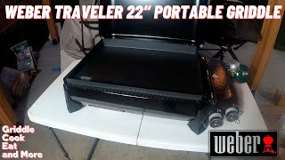 BRAND NEW WEBER TRAVELER PORTABLE 22quot GRIDDLE [upl. by Ayortal]