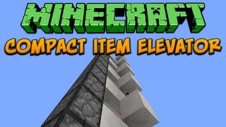 Minecraft Compact Item Elevator Tutorial [upl. by Jose]