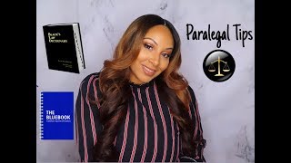 PARALEGAL  STUDENT TIPS amp ADVICE [upl. by Leisha]