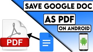 How to Convert Google Docs to PDF file on Android 2022 [upl. by Vickie22]