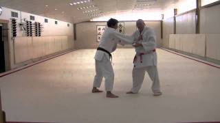 Judo Koshi waza Hip Throws against Stiff Arm Defense [upl. by Anaehr]