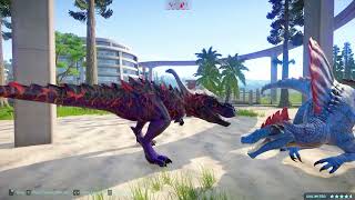 Escape Indoraptor vs Indominus Rex Titanosaurus Hunting VS SPIDER TREX Jurassic World Dominion [upl. by Yemiaj]