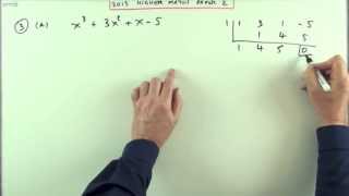 2013 SQA Higher Maths paper 2 no3 Factorise a cubic expression [upl. by Muns]