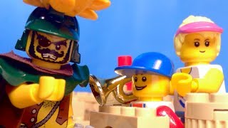 A Day at the Beach  Lego Brickfilm [upl. by Favianus]