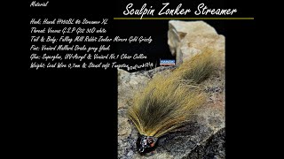 Tying a Sculpin Zonker Streamer  Tied by Matthias Dibiasi  DePunkt Fly [upl. by Eelak349]