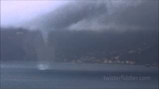 Twisterfiddlercom TORNADO MONTEROSSO CINQUE TERRE  Dialogue of the wind and the Sea [upl. by Sivraj907]