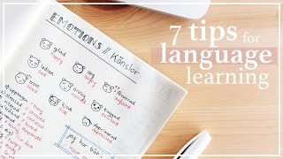 7 TIPS FOR LEARNING A NEW LANGUAGE [upl. by Kere]