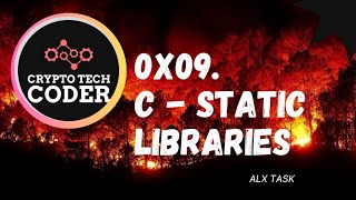 0x09 C  Static libraries  1000 complete code along [upl. by Strade]