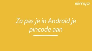 Zo verander je de pincode van je simkaart in Android [upl. by Timothea520]