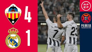 Resumen PrimeraFederación  CD Castellón 41 Real MadridCastilla  Jornada 7 Grupo 2 [upl. by Greene]