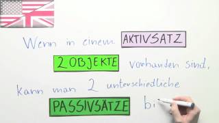 Passiv bei Sätzen mit 2 Objekten  Übungsvideo  Englisch  Grammatik [upl. by Andie]