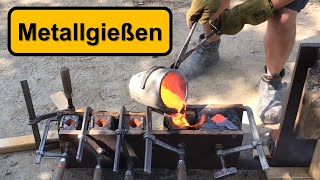 Metallgießen  GießereiSeminar bei TPMetallgestaltung [upl. by Enelhtac]