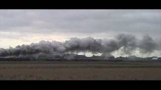 Steam Locomotive NKP 765 PM 1225 Doubleheader Owosso to Cadillac [upl. by Eikcaj]