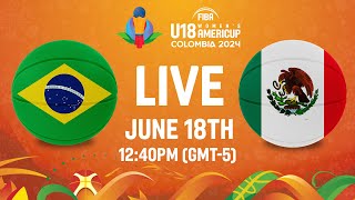 Brazil v Mexico  Full Basketball Game  FIBA U18 Womens AmeriCup 2024 [upl. by Hartzel]