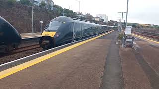 Class 800 Hitachi GWR Service Departing Penzance [upl. by Eirovi]