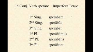 1st Conjugation Verbs in Latin [upl. by Romie]