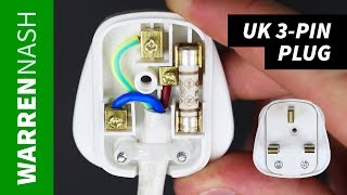 How to change a Plug UK 3pin  Rewire amp Earthing  Easy DIY by Warren Nash [upl. by Muhan]