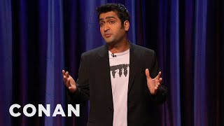 Kumail Nanjiani Watched “The Elephant Man” At A Very Young Age  CONAN on TBS [upl. by Elenaj]